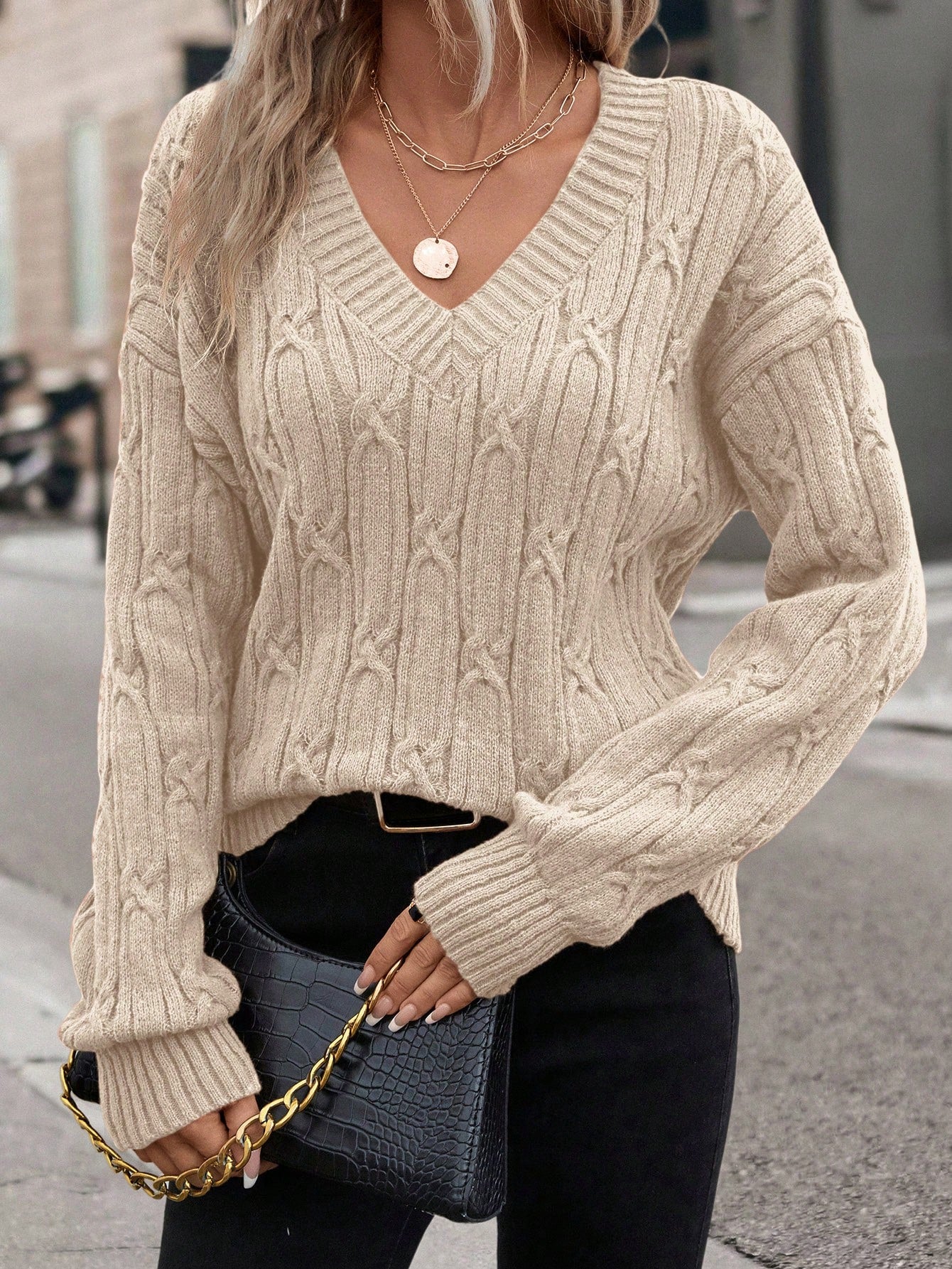 Cozy Chic: LUNE Cable Sweater