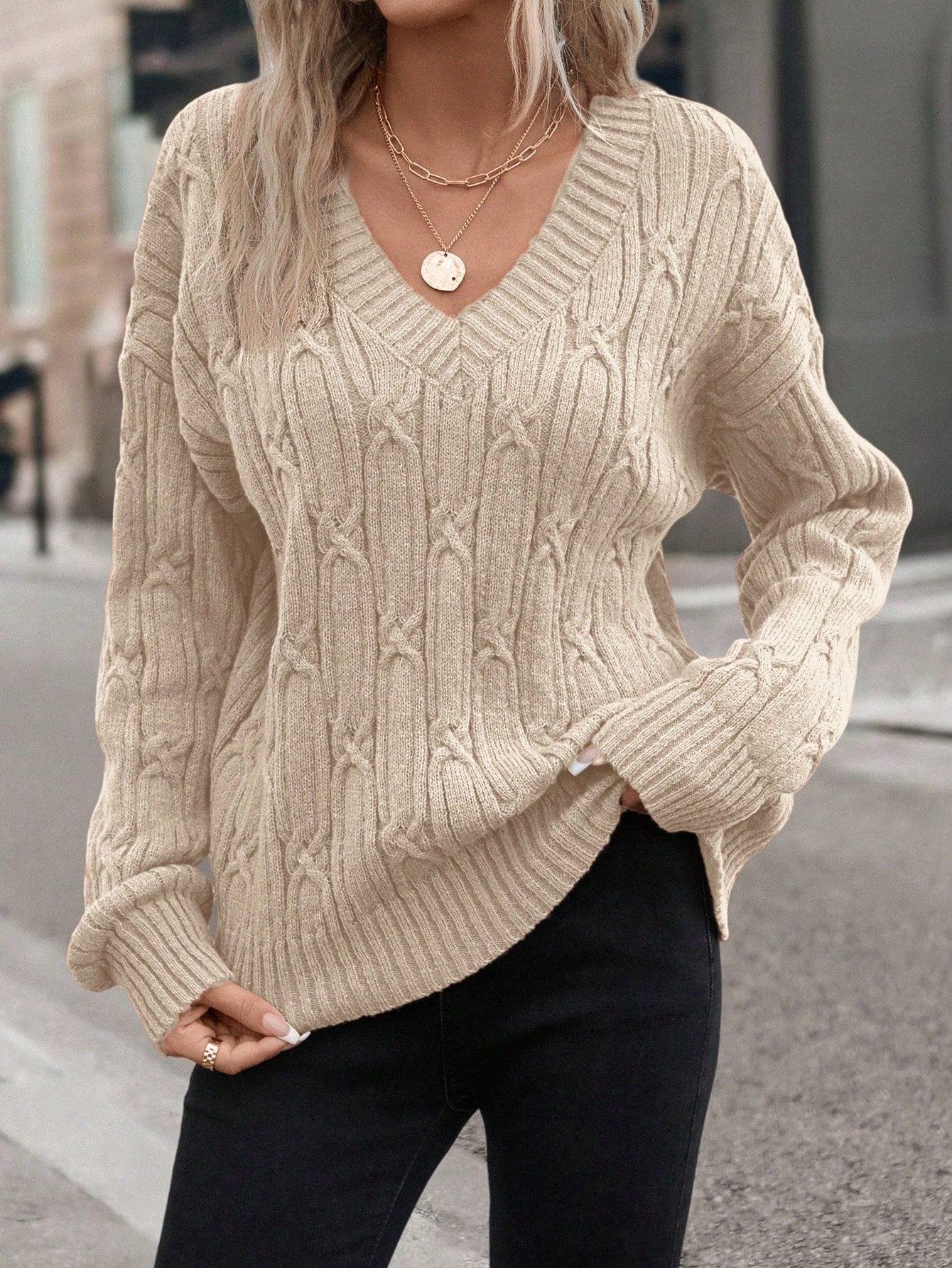 Cozy Chic: LUNE Cable Sweater