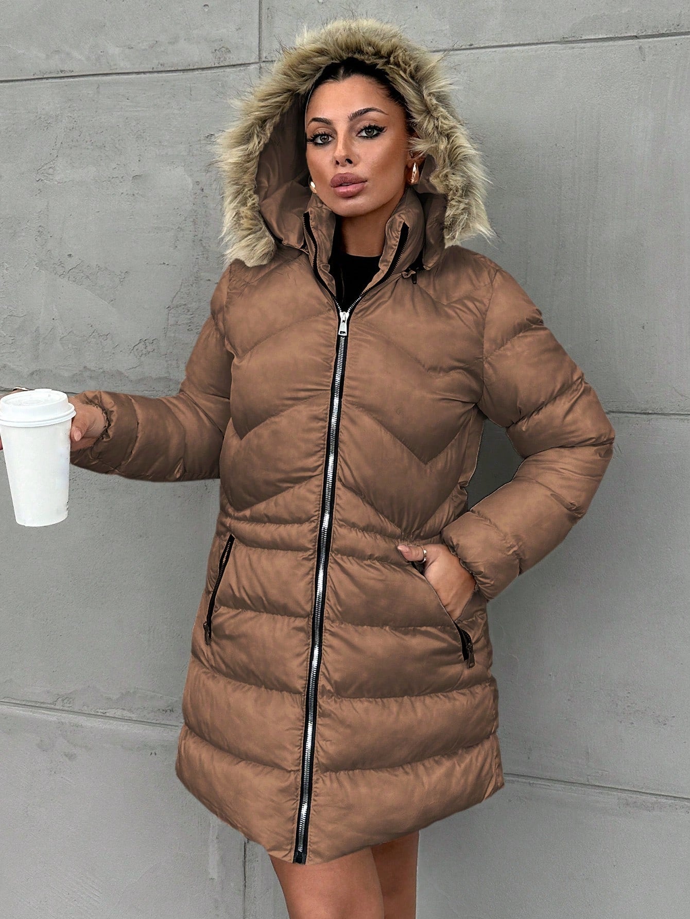 Chic Women's Padded Coat - Ultimate Winter Comfort