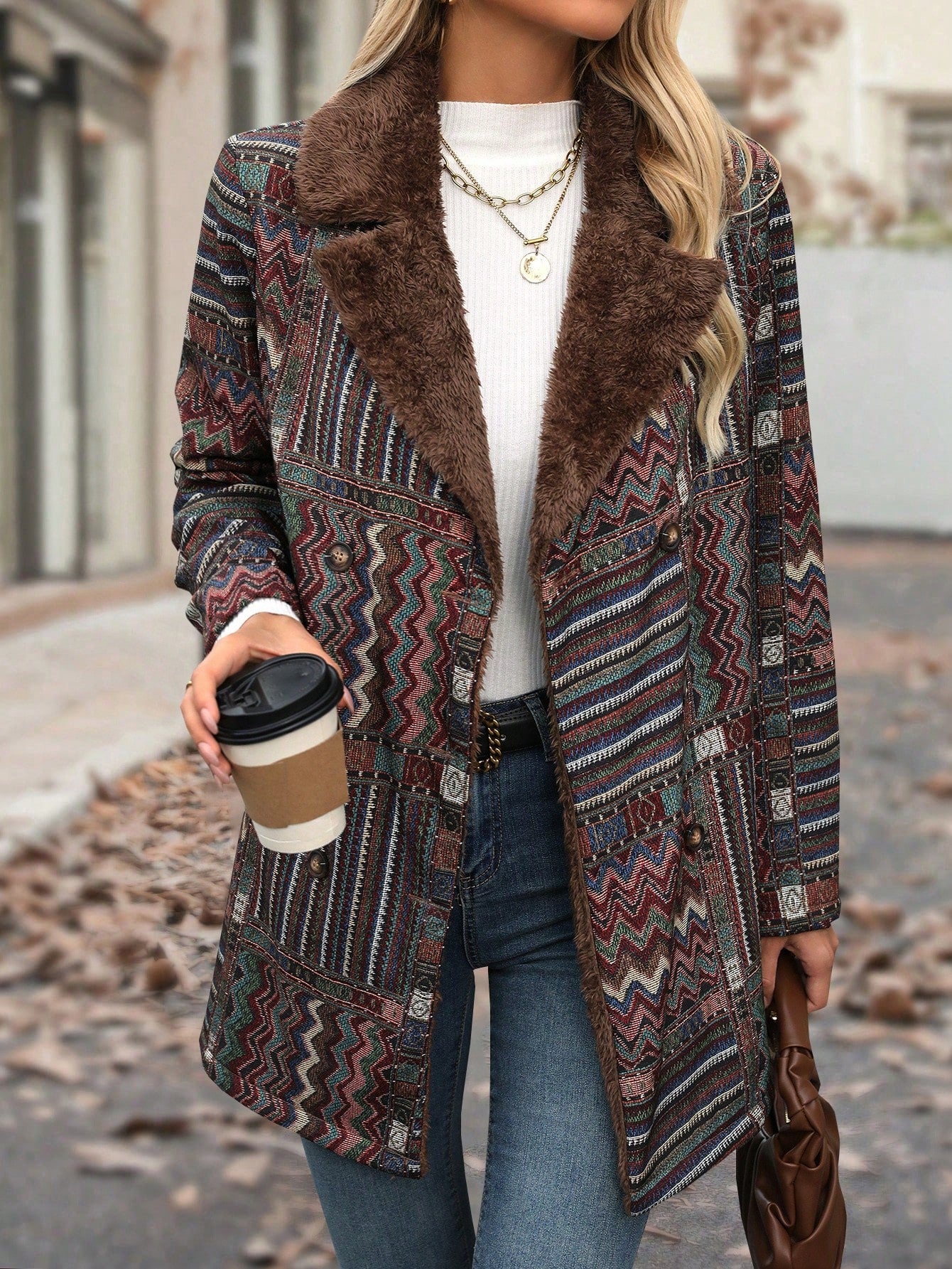 Chic Striped Fuzzy