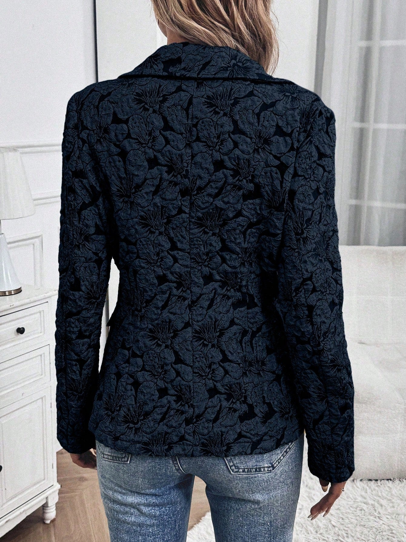 Chic & Versatile Women's Stand Collar Blazer Jacket for Everyday Casual Elegance